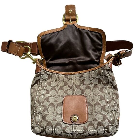 Vintage Coach Bleecker Bag Signature Canvas and Leather Legacy 11434 - Picture 10 of 14